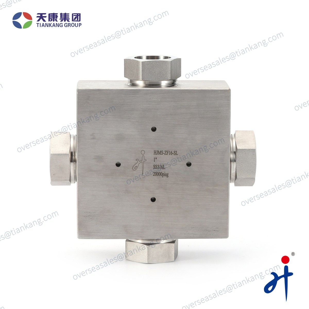 Raccord de tube en croix ultra haute pression TianKang HongJi | 20 000 psi - tiankanginternational